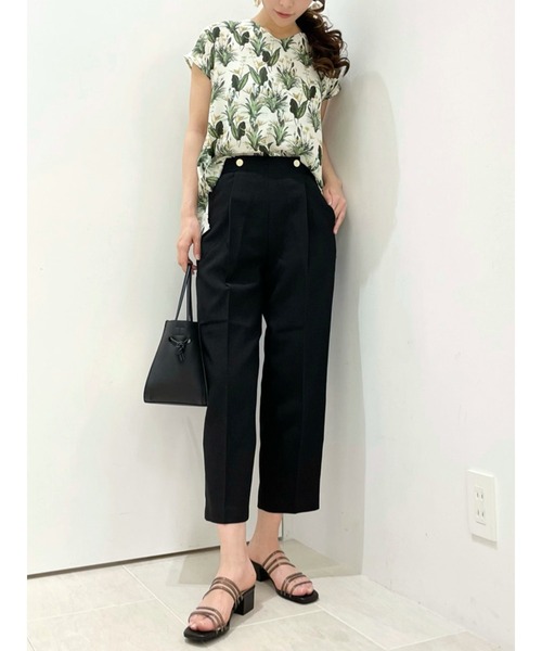 Te chichi TERRASSE(テチチテラス)の「麻調テーパードパンツ(その他パンツ・レディース・オフホワイト/グレー/ブラック・フリ-)」の12枚目の写真