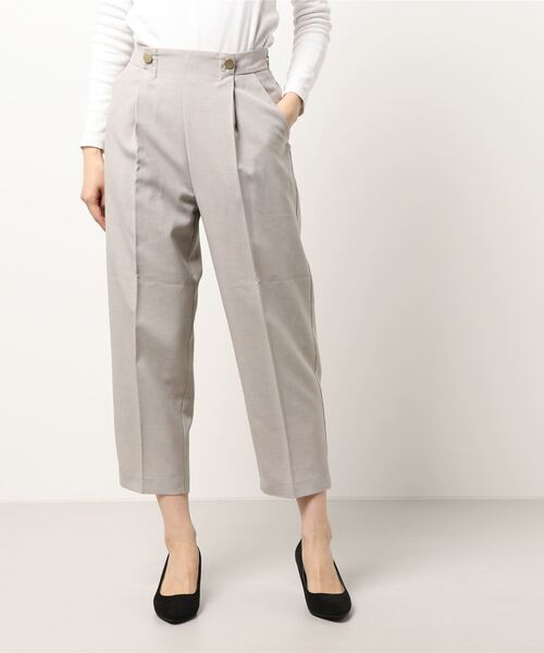 Te chichi TERRASSE(テチチテラス)の「麻調テーパードパンツ(その他パンツ・レディース・オフホワイト/グレー/ブラック・フリ-)」の7枚目の写真