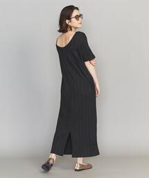 BEAUTY&YOUTH UNITED ARROWS | BY ランダムリブ5分袖ワンピース(ワンピース)