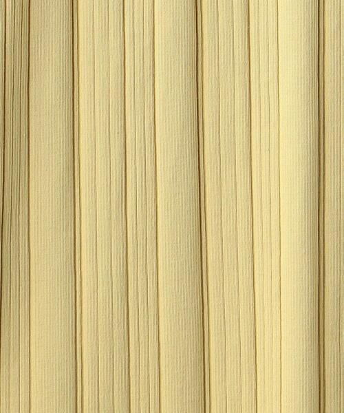 BEAUTY&YOUTH UNITED ARROWS（ビューティーアンドユースユナイテッドアローズ）の「BY ランダムリブ5分袖ワンピース（ワンピース・レディース・イエロー/ブラック/ナチュラル・FREE）」の7枚目の写真