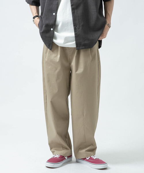 ITEMS URBANRESEARCH（アイテムズ アーバンリサーチ）の「2タック ワイドパンツ（その他パンツ・メンズ・ブラック/ダークグレー/グレー/ベージュ・MEDIUM/SMALL/LARGE）」の9枚目の写真