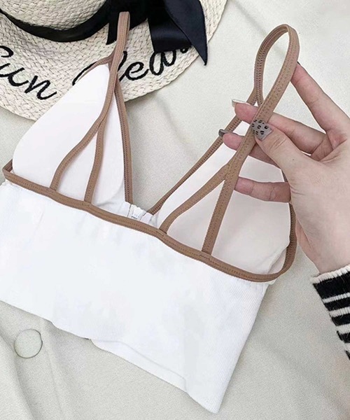 Anuenue（アヌエヌエ）の「インナーレス パッド入りジップアップキャミソール（キャミソール・レディース・B/F/A/C/D/E・FREE）」の10枚目の写真