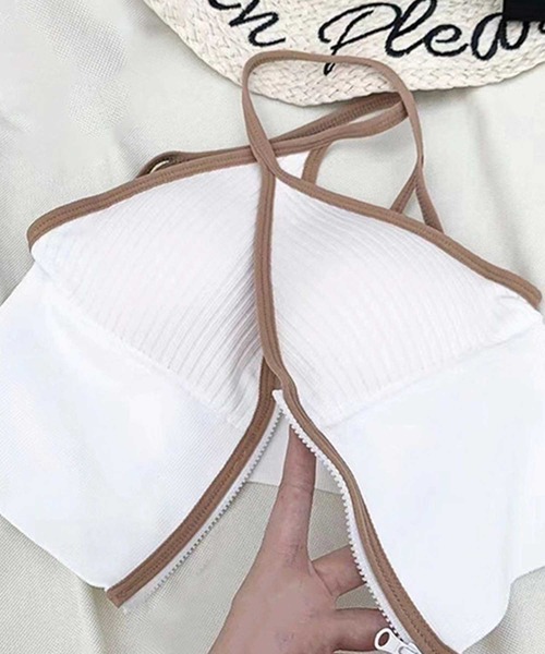 Anuenue（アヌエヌエ）の「インナーレス パッド入りジップアップキャミソール（キャミソール・レディース・B/F/A/C/D/E・FREE）」の9枚目の写真