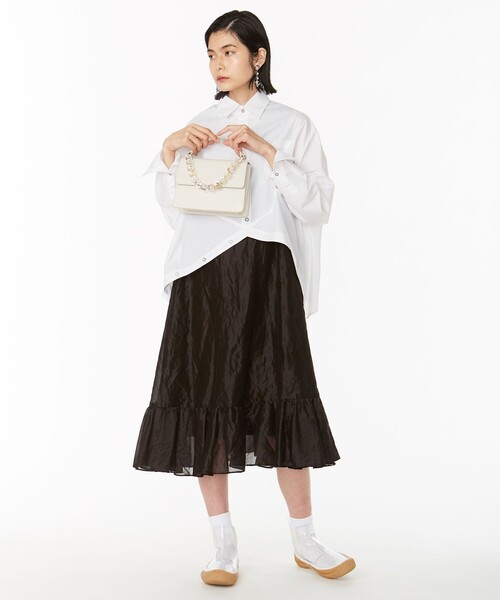 ANEVER（アンエバー）の「FLOWER BALL DROPPED ピアス（ピアス（両耳用）・レディース・ホワイト系・F）」の3枚目の写真