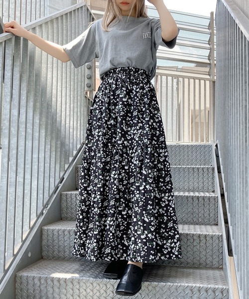 Figments（フィグメンツ）の「ワンポイントクロップドTシャツ（Tシャツ/カットソー・レディース・スミクロ/サックスブルー/グレー・FREE）」の8枚目の写真