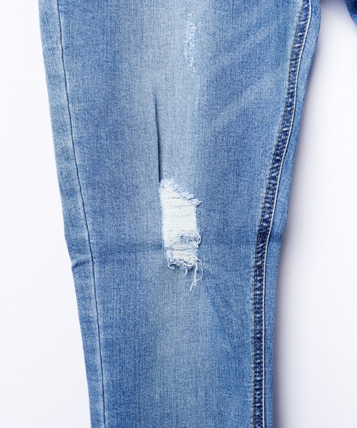 FUNALIVE（ファンアライブ）の「ダメージ加工 ストレッチデニムパンツ EXPECTATION（デニムパンツ・メンズ・ライトグレー/グレー/ブラック/インディゴブルー/ブルー/ダークブラック・M/L/XL/S）」の14枚目の写真
