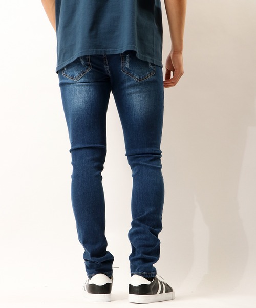 FUNALIVE（ファンアライブ）の「ダメージ加工 ストレッチデニムパンツ EXPECTATION（デニムパンツ・メンズ・ライトグレー/グレー/ブラック/インディゴブルー/ブルー/ダークブラック・M/L/XL/S）」の22枚目の写真