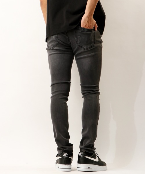 FUNALIVE（ファンアライブ）の「ダメージ加工 ストレッチデニムパンツ EXPECTATION（デニムパンツ・メンズ・ライトグレー/グレー/ブラック/インディゴブルー/ブルー/ダークブラック・M/L/XL/S）」の18枚目の写真