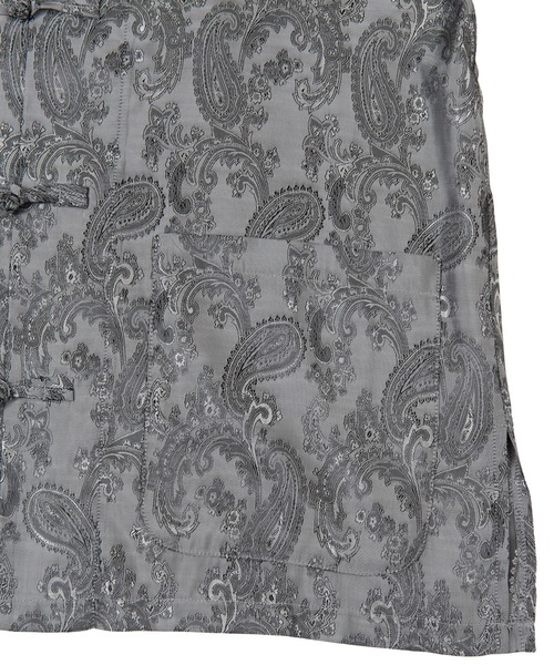 PUNYUS（プニュズ）の「チャイナ柄半袖シャツ（シャツ/ブラウス・レディース・ブラック/ブルー/グレー・1/2/4/3）」の10枚目の写真