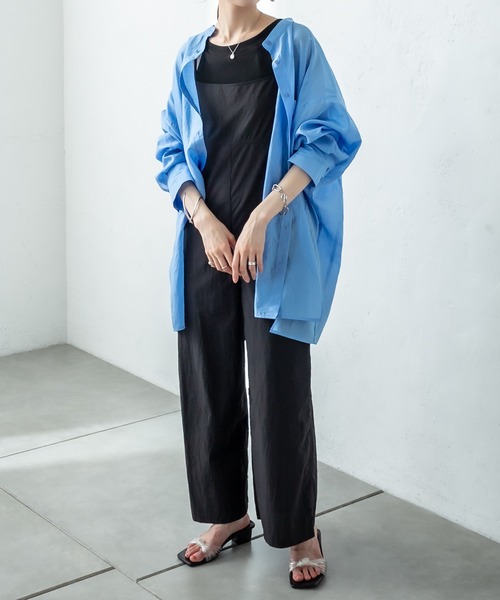 mystic(ミスティック)の「ナイロンキャミサロペット(サロペット/オーバーオール・レディース・ブラック/ブラウン・FREE)」の16枚目の写真