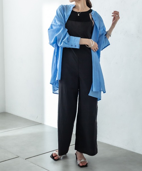 mystic(ミスティック)の「ナイロンキャミサロペット(サロペット/オーバーオール・レディース・ブラック/ブラウン・FREE)」の18枚目の写真