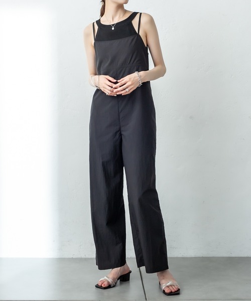 mystic(ミスティック)の「ナイロンキャミサロペット(サロペット/オーバーオール・レディース・ブラック/ブラウン・FREE)」の19枚目の写真