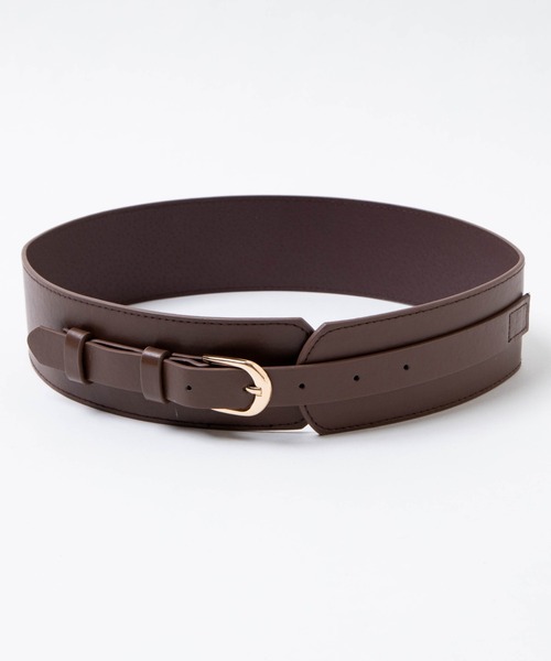 WEGO（ウィゴー）の「WEGO/ナローコルセットベルト（ベルト・レディース・オフホワイト/ブラウン/ブラック・FREE）」の5枚目の写真