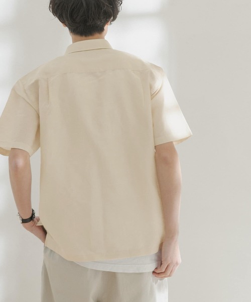 FORK&SPOON（フォークアンドスプーン）の「FORK&SPOON　コットンリネンボイルショートスリーブシャツ（シャツ/ブラウス・メンズ・アイボリー/グレー系その他/ブルー系その他・4/5）」の17枚目の写真