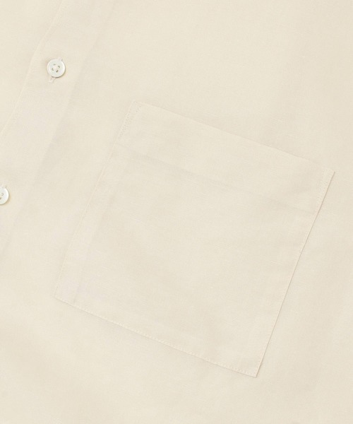 FORK&SPOON（フォークアンドスプーン）の「FORK&SPOON　コットンリネンボイルショートスリーブシャツ（シャツ/ブラウス・メンズ・アイボリー/グレー系その他/ブルー系その他・4/5）」の13枚目の写真