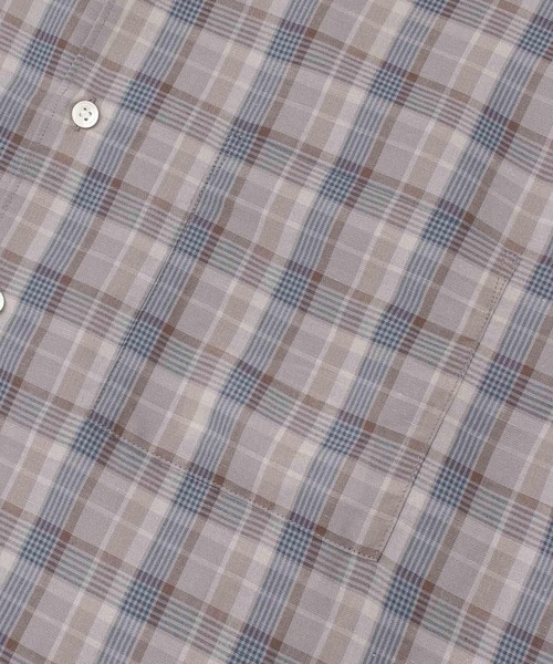 FORK&SPOON（フォークアンドスプーン）の「FORK&SPOON　コットンリネンボイルショートスリーブシャツ（シャツ/ブラウス・メンズ・アイボリー/グレー系その他/ブルー系その他・4/5）」の14枚目の写真