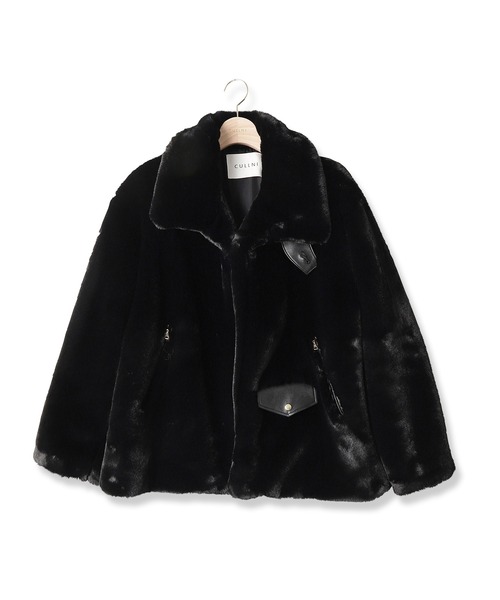 CULLNI（クルニ）の「21-AW-011　ファージャケット（ブルゾン・メンズ・ブラック/ベージュ/キナリ/ホワイト・2/1/0）」の10枚目の写真