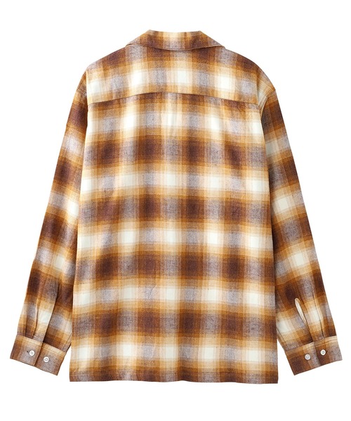 ブラウス シャツ PLAID SHIRT レディース X-girl（エックスガール）の「OMBRE PLAID SHIRT（シャツ
