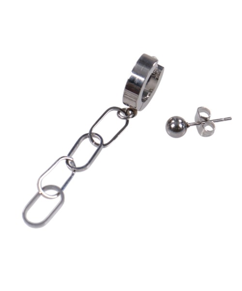 SPINNS（スピンズ）の「モチーフチェーンデザインフープピアス（ピアス（両耳用）・メンズ・A/B/D/C・ONESIZE）」の16枚目の写真