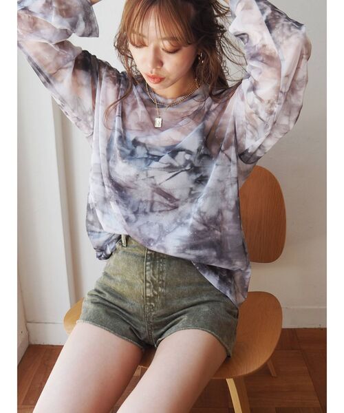 EVRIS（エヴリス）の「BASICデニムショートパンツ（デニムパンツ・レディース・カーキ/ベージュ/ブラウン・SMALL/MEDIUM）」の8枚目の写真