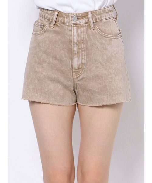 EVRIS（エヴリス）の「BASICデニムショートパンツ（デニムパンツ・レディース・カーキ/ベージュ/ブラウン・SMALL/MEDIUM）」の12枚目の写真