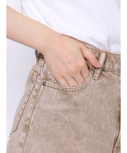 EVRIS（エヴリス）の「BASICデニムショートパンツ（デニムパンツ・レディース・カーキ/ベージュ/ブラウン・SMALL/MEDIUM）」の10枚目の写真