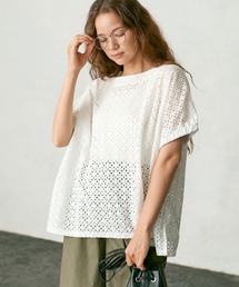 PUAL CE CIN | 【WEB限定】カットワークレース刺繍ブラウス(シャツ/ブラウス)