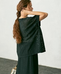 【WEB限定】カットワークレース刺繍ブラウス