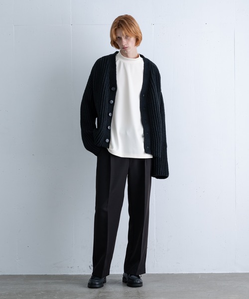 ln fortis（ロンフォルティス）の「ln fortis - ルーズシルエットストレートパンツ（その他パンツ・メンズ・ワイン/ブラウン/ブラック・SMALL/MEDIUM）」の10枚目の写真