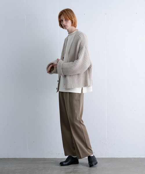 ln fortis（ロンフォルティス）の「ln fortis - ルーズシルエットストレートパンツ（その他パンツ・メンズ・ワイン/ブラウン/ブラック・SMALL/MEDIUM）」の6枚目の写真