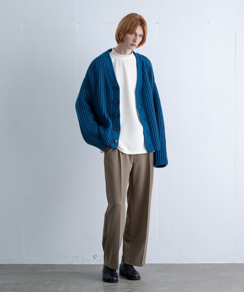 ln fortis（ロンフォルティス）の「ln fortis - ルーズシルエットストレートパンツ（その他パンツ・メンズ・ワイン/ブラウン/ブラック・SMALL/MEDIUM）」の21枚目の写真