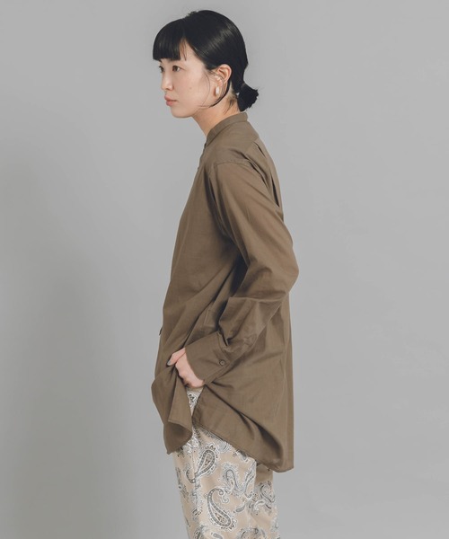 URBAN RESEARCH DOORS(アーバンリサーチドアーズ)の「White Label コットンスラブローンロングシャツ(シャツ/ブラウス・レディース・オフホワイト/ブラウン系その他・ONE)」の8枚目の写真