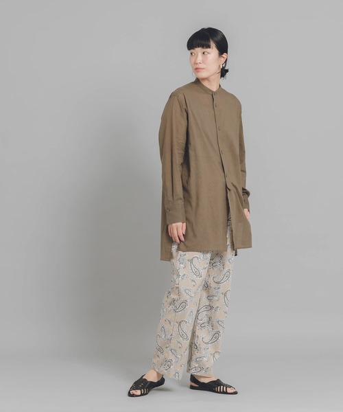 URBAN RESEARCH DOORS(アーバンリサーチドアーズ)の「White Label コットンスラブローンロングシャツ(シャツ/ブラウス・レディース・オフホワイト/ブラウン系その他・ONE)」の4枚目の写真