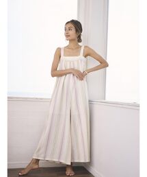 To the sea（トゥーザシー）の「ストレッチツイルテーパードサロペット 