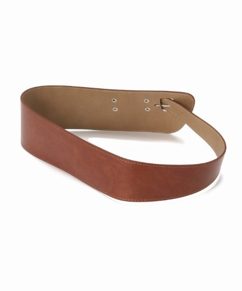 Simplicite（サンプリシテ）の「アシンメトリーサッシュベルト（ベルト・レディース・ブラウン/キャメル・FREE）」の4枚目の写真