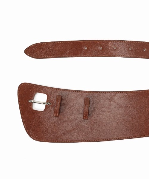 Simplicite（サンプリシテ）の「アシンメトリーサッシュベルト（ベルト・レディース・ブラウン/キャメル・FREE）」の7枚目の写真