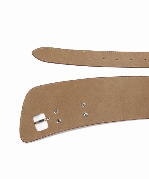 Simplicite（サンプリシテ）の「アシンメトリーサッシュベルト（ベルト・レディース・ブラウン/キャメル・FREE）」の3枚目の写真
