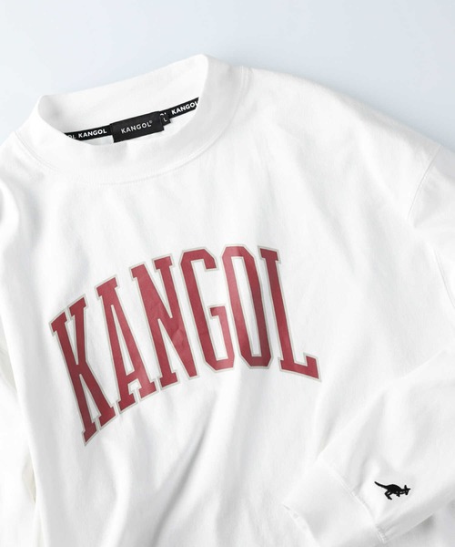 KANGOL（カンゴール）の「【KANGOL】ショート丈ロゴロンＴ（Tシャツ/カットソー・レディース・ホワイト/グリーン/ブラック・L/M）」の8枚目の写真