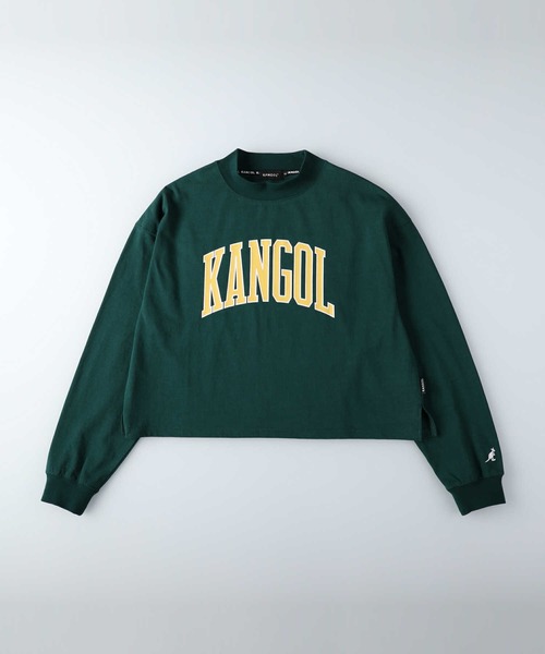 KANGOL（カンゴール）の「【KANGOL】ショート丈ロゴロンＴ（Tシャツ/カットソー・レディース・ホワイト/グリーン/ブラック・L/M）」の11枚目の写真