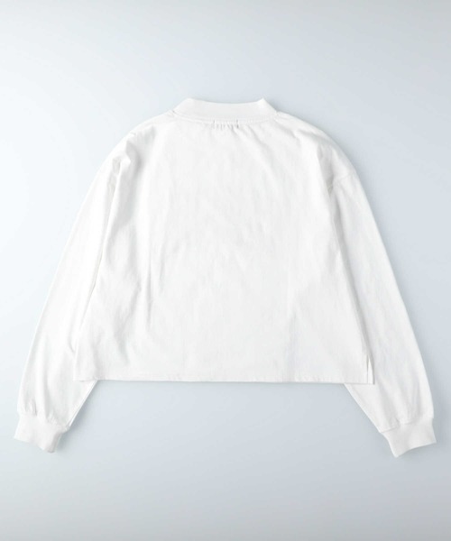 KANGOL（カンゴール）の「【KANGOL】ショート丈ロゴロンＴ（Tシャツ/カットソー・レディース・ホワイト/グリーン/ブラック・L/M）」の12枚目の写真