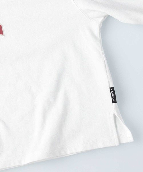 KANGOL（カンゴール）の「【KANGOL】ショート丈ロゴロンＴ（Tシャツ/カットソー・レディース・ホワイト/グリーン/ブラック・L/M）」の16枚目の写真