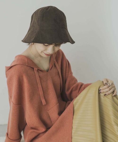 URBAN RESEARCH（アーバンリサーチ）の「コーデュロイハット（ハット・レディース・ブラウン/オレンジ系その他・-）」の4枚目の写真