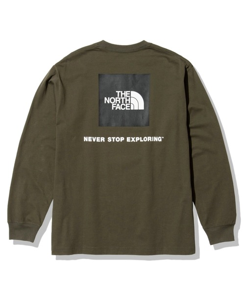 THE NORTH FACE(ザノースフェイス)の「THE NORTH FACE/ノースフェイス レギュラーフィット バックプリントロンT/UVカット UPF50/BACK SQUARE LOGO TEE バックスクエアロゴ ロンT NT82131(Tシャツ/カットソー・メンズ・ホワイト/ブラック/ネイビー/グレー/ブルー/ホワイト系その他/グリーン系・S/M/L/XL/XXL)」の5枚目の写真