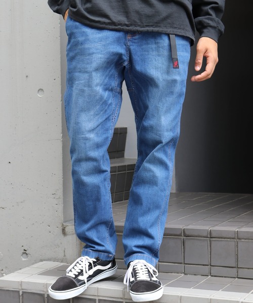Gramicci（グラミチ）の「GRAMICCI / グラミチ DENIM NN-PANTS TIGHT FIT デニムパンツ テーパード ストレッチ（デニムパンツ・メンズ・ワンウォッシュ/ライトインディゴブルー/インディゴブルー・M/L/XL/S）」の21枚目の写真