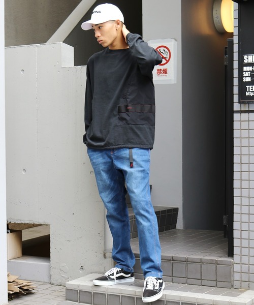 Gramicci（グラミチ）の「GRAMICCI / グラミチ DENIM NN-PANTS TIGHT FIT デニムパンツ テーパード ストレッチ（デニムパンツ・メンズ・ワンウォッシュ/ライトインディゴブルー/インディゴブルー・M/L/XL/S）」の6枚目の写真