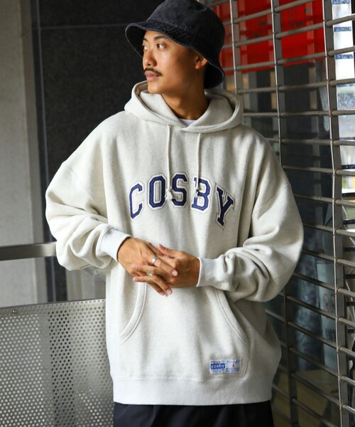 FREAK'S STORE(フリークスストア)の「WEB限定 GERRY COSBY×FREAK'S STORE/ジェリーコスビー 別注 ビッグシルエット カレッジロゴ プルオーバーパーカー/フーディー/刺繍(パーカー・メンズ・ブラック/ダークグリーン/ネイビー/杢グレー・SMALL/MEDIUM/LARGE/X-LARGE)」の12枚目の写真