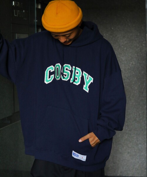 FREAK'S STORE(フリークスストア)の「WEB限定 GERRY COSBY×FREAK'S STORE/ジェリーコスビー 別注 ビッグシルエット カレッジロゴ プルオーバーパーカー/フーディー/刺繍(パーカー・メンズ・ブラック/ダークグリーン/ネイビー/杢グレー・SMALL/MEDIUM/LARGE/X-LARGE)」の21枚目の写真