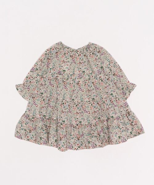 kladskap（クレードスコープ）の「ネコ衿ティアード8分袖ワンピース（ワンピース・キッズ・マルチ/レッド・100cm/80ｃｍ/110cm/120cm/90cm）」の3枚目の写真