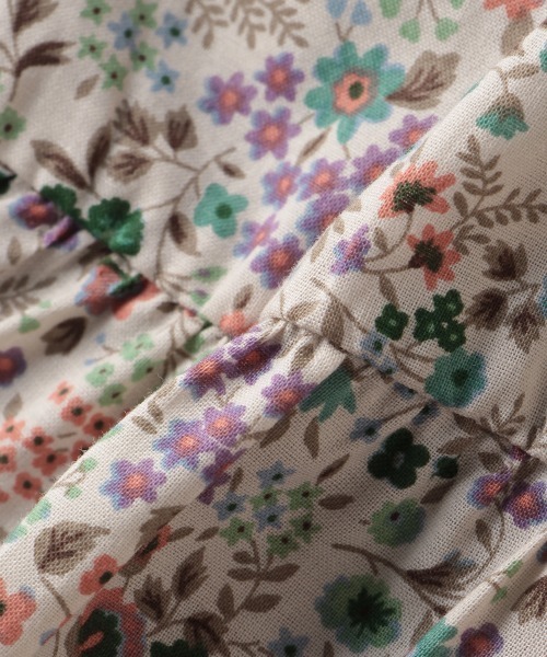 kladskap（クレードスコープ）の「ネコ衿ティアード8分袖ワンピース（ワンピース・キッズ・マルチ/レッド・100cm/80ｃｍ/110cm/120cm/90cm）」の5枚目の写真