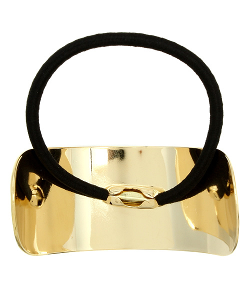 CIAOPANIC（チャオパニック）の「【Ciaopanic】プレートヘアゴム（ヘアゴム・レディース・ゴールド/シルバー・FREE）」の3枚目の写真